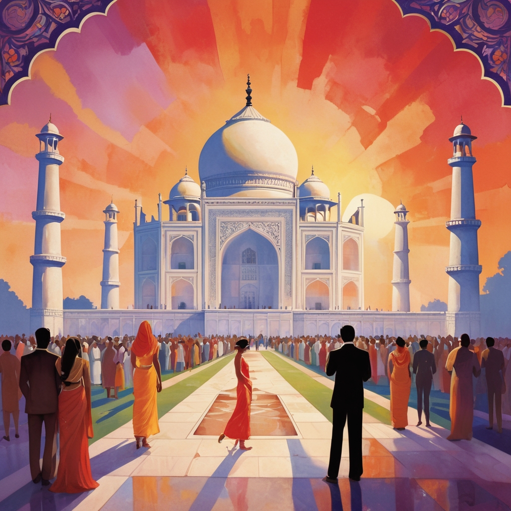 Water Color Painting - Taj Mahel