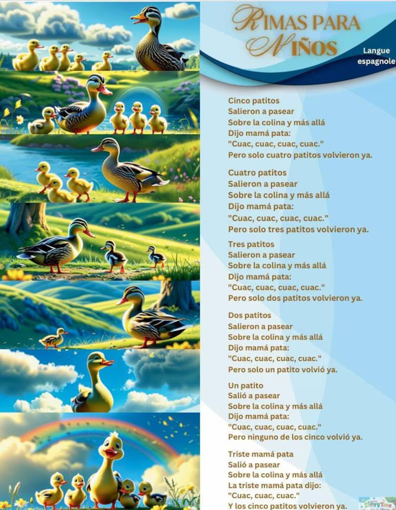 Kids Nursery Rhymes (French) - Duck and Kids Go Out